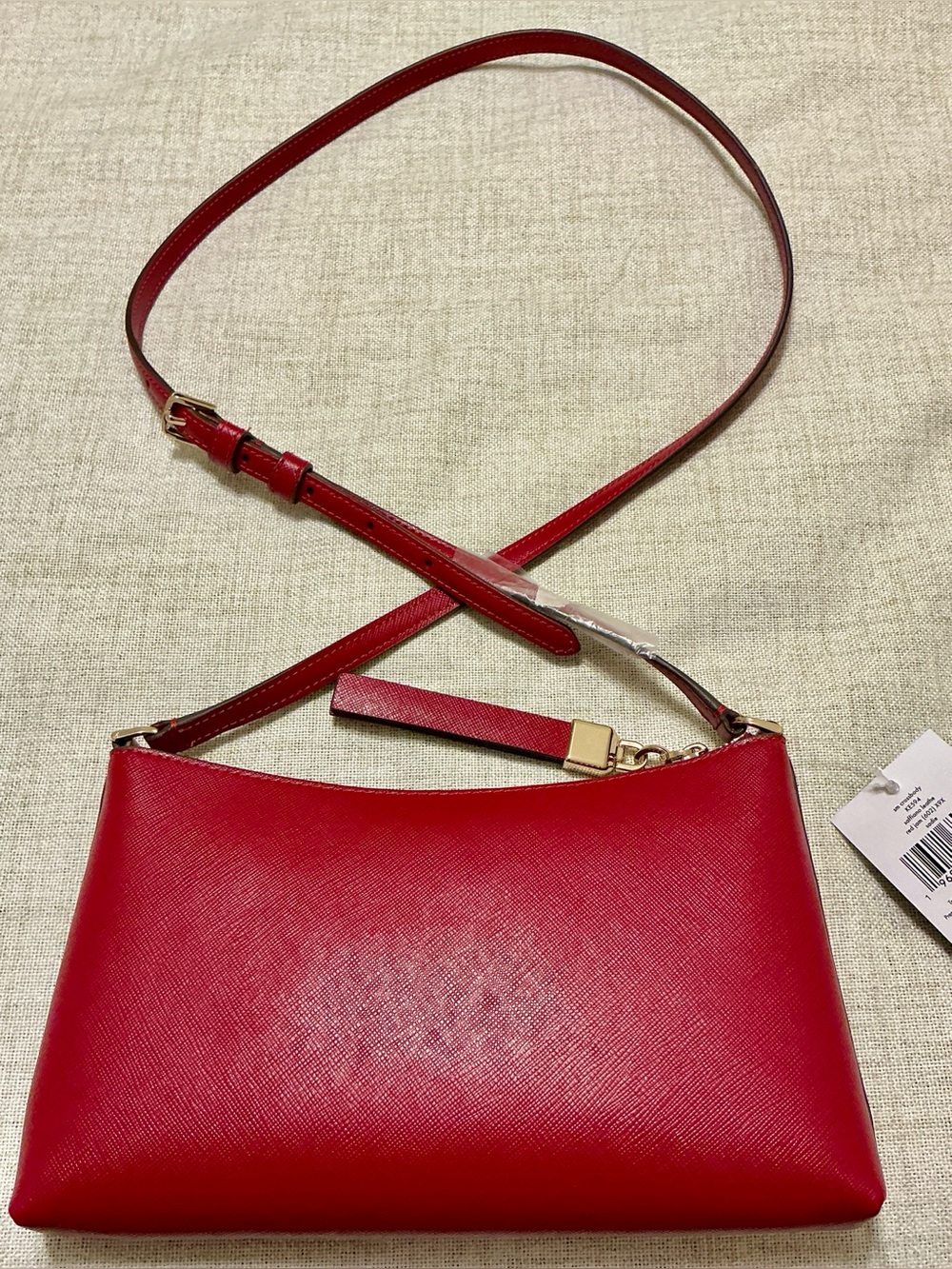 Kate Spade Sadie Red Jam Saffiano Leather Small Crossbody NWT - Picture 3 of 8